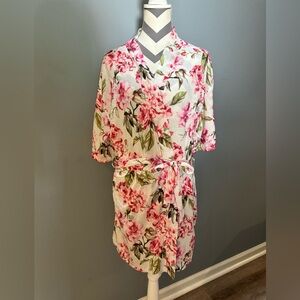 Show Me Your MuMu Floral Robe - Pink and Green